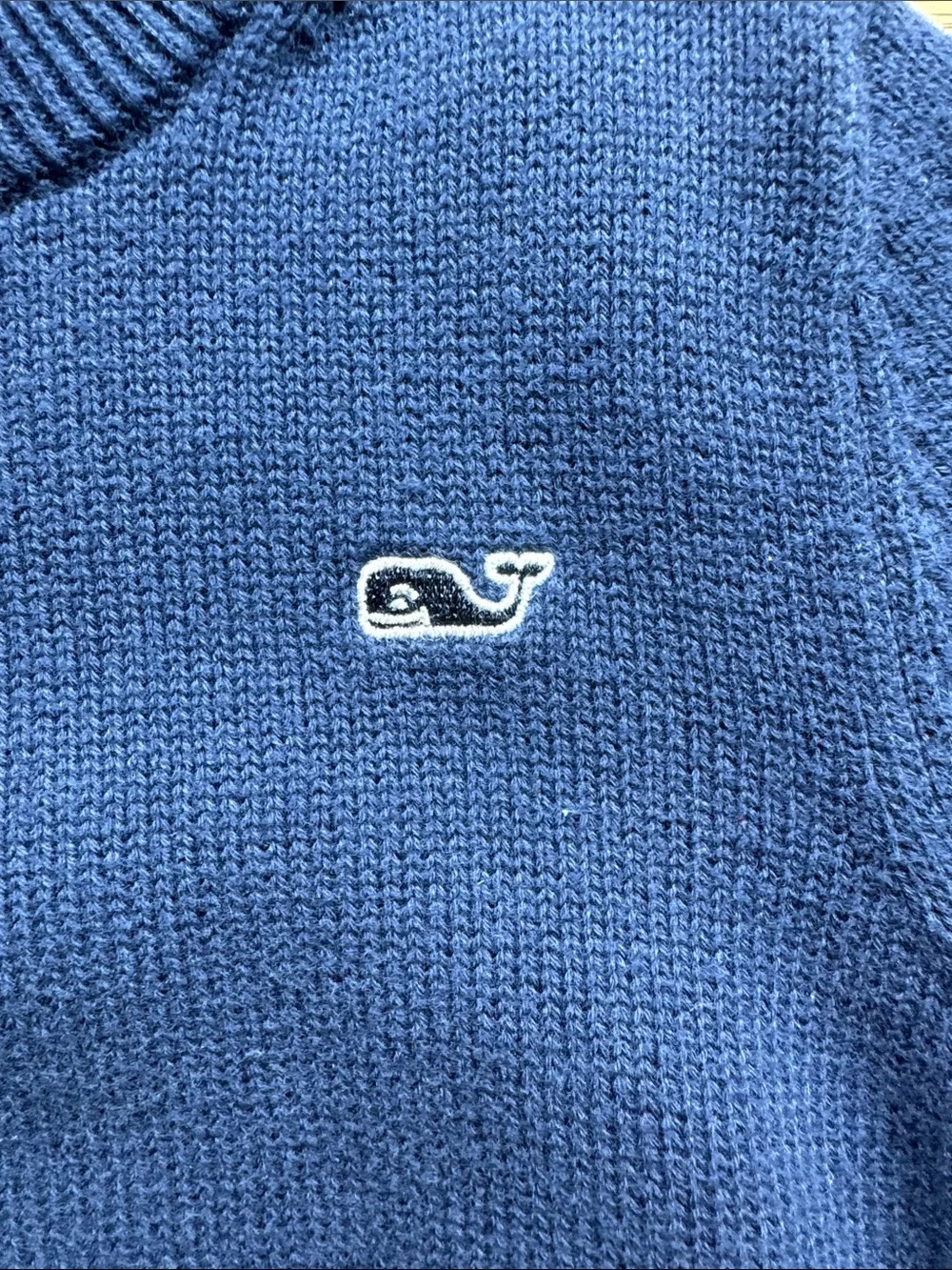 Vineyard Vines Sweater Boys 4T Navy Embroidered Whale Logo